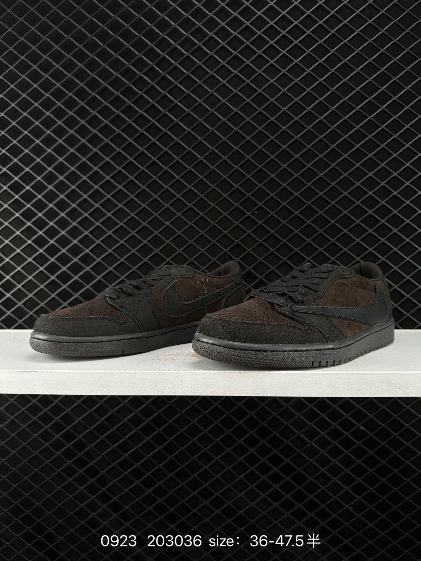 fragment design x Travis Scott x Nike Air Jordan 1 Low OG SP”Black/Green Toe“